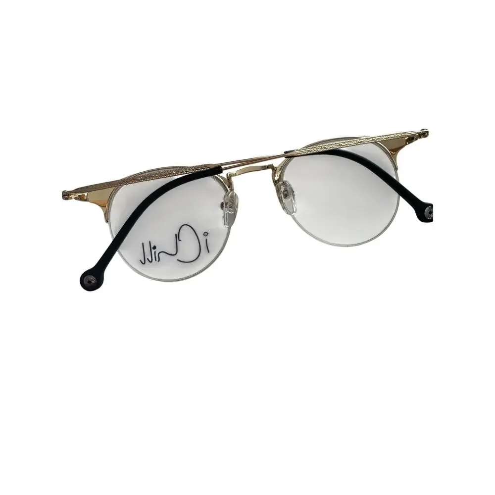 NWOT I Chiil red and gold half frame eye glasses